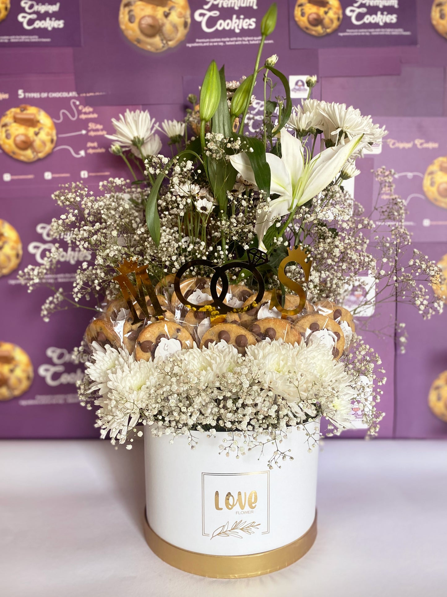Cookie Flower Bouquet (30 Cookies)