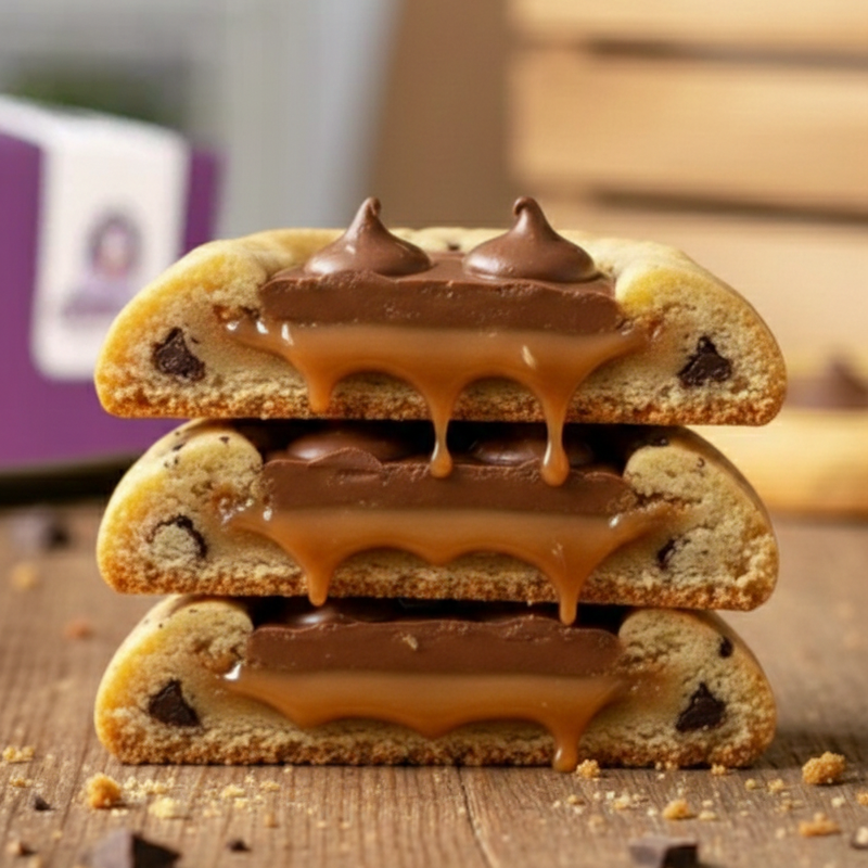 كوكيز الكارميل والشوكولاته