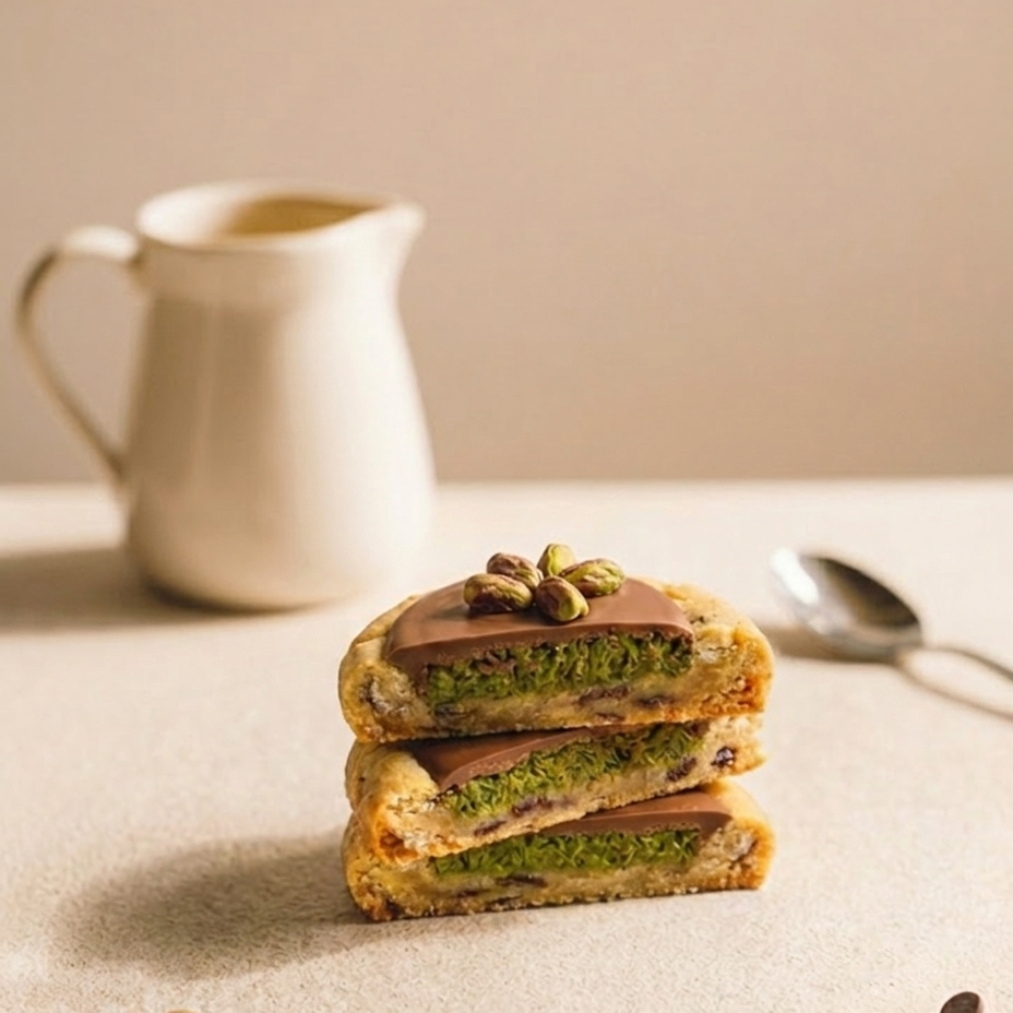 كوكيز الفستق والكنافة